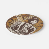 Assiettes En Carton Musicien de jazz (Angle)