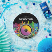 Assiettes En Carton Musique colorée Karaoké Anniversaire Plaques papie (Fête)