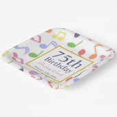 Assiettes En Carton musique colorée Note Musicien Anniversaire (Angulaire)