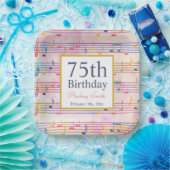 Assiettes En Carton Musique colorée Note Musicien Anniversaire (Fête)