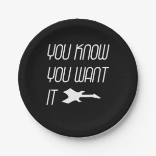 Assiettes En Carton Musique que vous connaissez vous voulez guitare