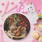 Assiettes En Carton Musique violon de Noël (Fête)