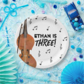 Assiettes En Carton Musique violon Thème Anniversaire Plaques papier (Fête)