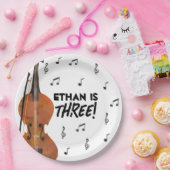 Assiettes En Carton Musique violon Thème Anniversaire Plaques papier (Fête)
