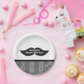 Assiettes En Carton Mustache Bash Fête d'anniversaire Plaques modernes (Fête)