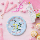 Assiettes En Carton Mustangs 90e anniversaire Blue Sky Papier Plaque (Fête)