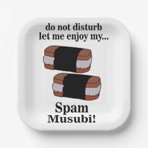 Assiettes En Carton Musubi laissez-moi profiter de ma fête de musubi d