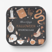Assiettes En Carton Mystic Boho Crystal Halloween Party (Recto)