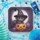 Assiettes en carton Mystic Feline (Fête)