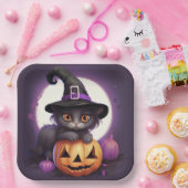 Assiettes en carton Mystic Feline (Fête)