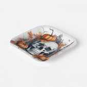 Assiettes En Carton Mystic Halloween Gothic Skull Art - Enchantant (Angulaire)