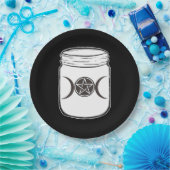 Assiettes En Carton Mystical Magic Moons Mason Jar Halloween Party (Fête)