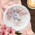 Assiettes En Carton Mystical Unicorn Floral Girl 7e fête d'anniversair<br><div class="desc">Voici notre captivante Unicorne Mystique et Rose Floral Girl 7th Birthday Party Design. Plongez-vous dans un monde enchanteur alors que vous vous préparez à célébrer votre petit. Cette collection exquise présente une licorne majestueuse comme point focal, gracieusement ornée de délicates fleurs roses et sertie sur fond de plaques de parties...</div>