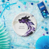 Assiettes En Carton Mythique Joyeux Dragon Anniversaire (Fête)
