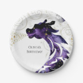 Assiettes En Carton Mythique Joyeux Dragon Anniversaire (Devant)
