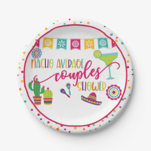 Assiettes En Carton Nacho Couples moyens Douche Plaque de fête - WH