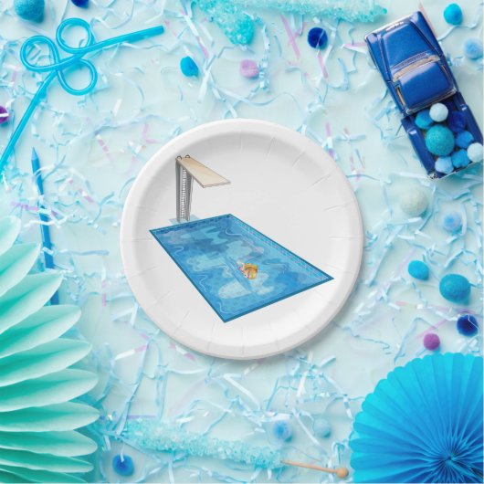 Assiettes En Carton Nage des filles (Fête)