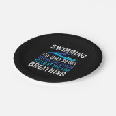 Assiettes En Carton Nager Seulement Sport Où Entraîneur nager Cadeaux (Angle)