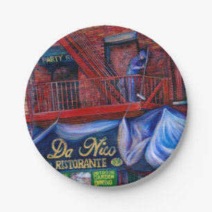 Assiettes En Carton N'aimez-vous pas la peinture rouge ?