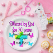 ASSIETTES EN CARTON NAISSANCE CHRÉTIENNE (Fête)