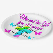 ASSIETTES EN CARTON NAISSANCE CHRÉTIENNE (Angle)