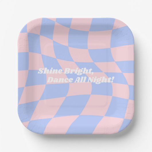 Assiettes En Carton Naissance de Neon Super Disco (Recto)