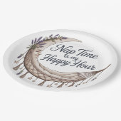 Assiettes En Carton Nap Time Is My Happy Hour (Angle)