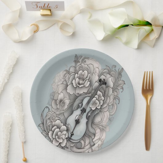 Assiettes En Carton Nari (Mariage)