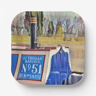 ASSIETTES EN CARTON NARROWBOATS