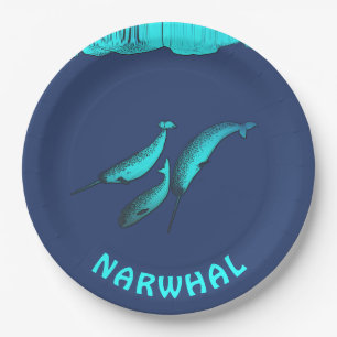 Assiettes En Carton Narwhal