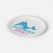 Assiettes En Carton Narwhals Rock ! (Angle)