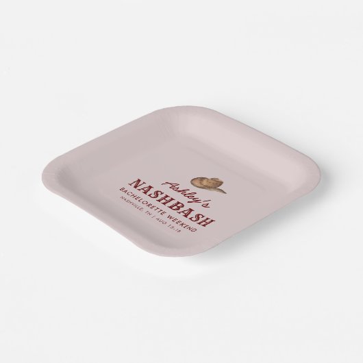Assiettes En Carton Nash Bash Nashville Bachelorette Party Week-end (Angulaire)