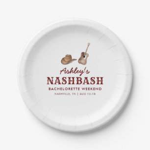 Assiettes En Carton Nash Bash Nashville Enterrement de Vie de Jeune Fi