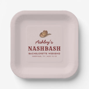 Assiettes En Carton Nash Bash Nashville Enterrement de Vie de Jeune Fi