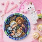 Assiettes En Carton Nativité (Fête)