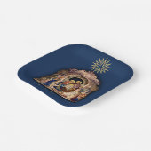 Assiettes En Carton Nativité de Noël Adoration du papier Jésus bébé (Angulaire)