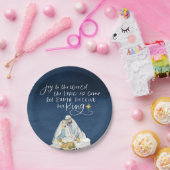 Assiettes En Carton Nativité Joy Aquarelle Noël religieux (Fête)