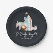 Assiettes En Carton Nativité Noël religieux (Devant)