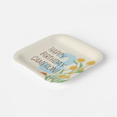 Assiettes En Carton Natural Wonder fête d'anniversaire (Angulaire)