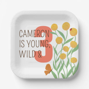 Assiettes En Carton Natural Wonder fête d'anniversaire