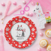 Assiettes En Carton Naughty Devil Old English Sheepdog (Gris 1) (Fête)