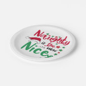 Assiettes En Carton naughty est le nouveau gentil (Angle)