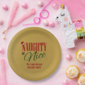Assiettes En Carton Naughty et Nice Holiday (Fête)