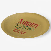 Assiettes En Carton Naughty et Nice Holiday (Angle)