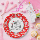 Assiettes En Carton Naughty & Nice Old English Sheepdogs (Grey 1) (Fête)