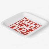 Assiettes En Carton Naughty or Nice Contemporary Christmas Papier Plaq (Angulaire)