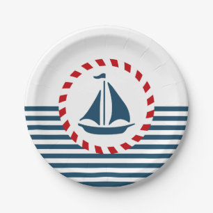 Assiettes En Carton Nautical design
