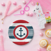 Assiettes En Carton Nautical design (Fête)