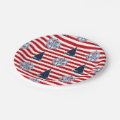 Assiettes En Carton Nautical design (Angle)