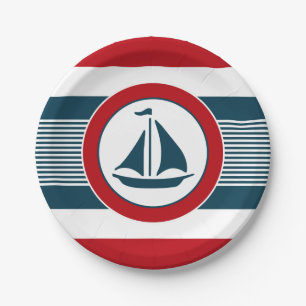 Assiettes En Carton Nautical design